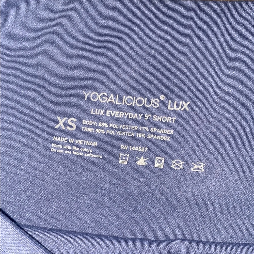 Blue Women's High-Waisted Shorts - Picture 2 of 3
